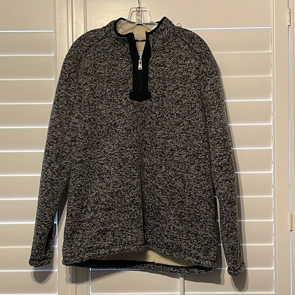 Orvis Faux Sherpa Lined Pullover - NWOT - Sz Large